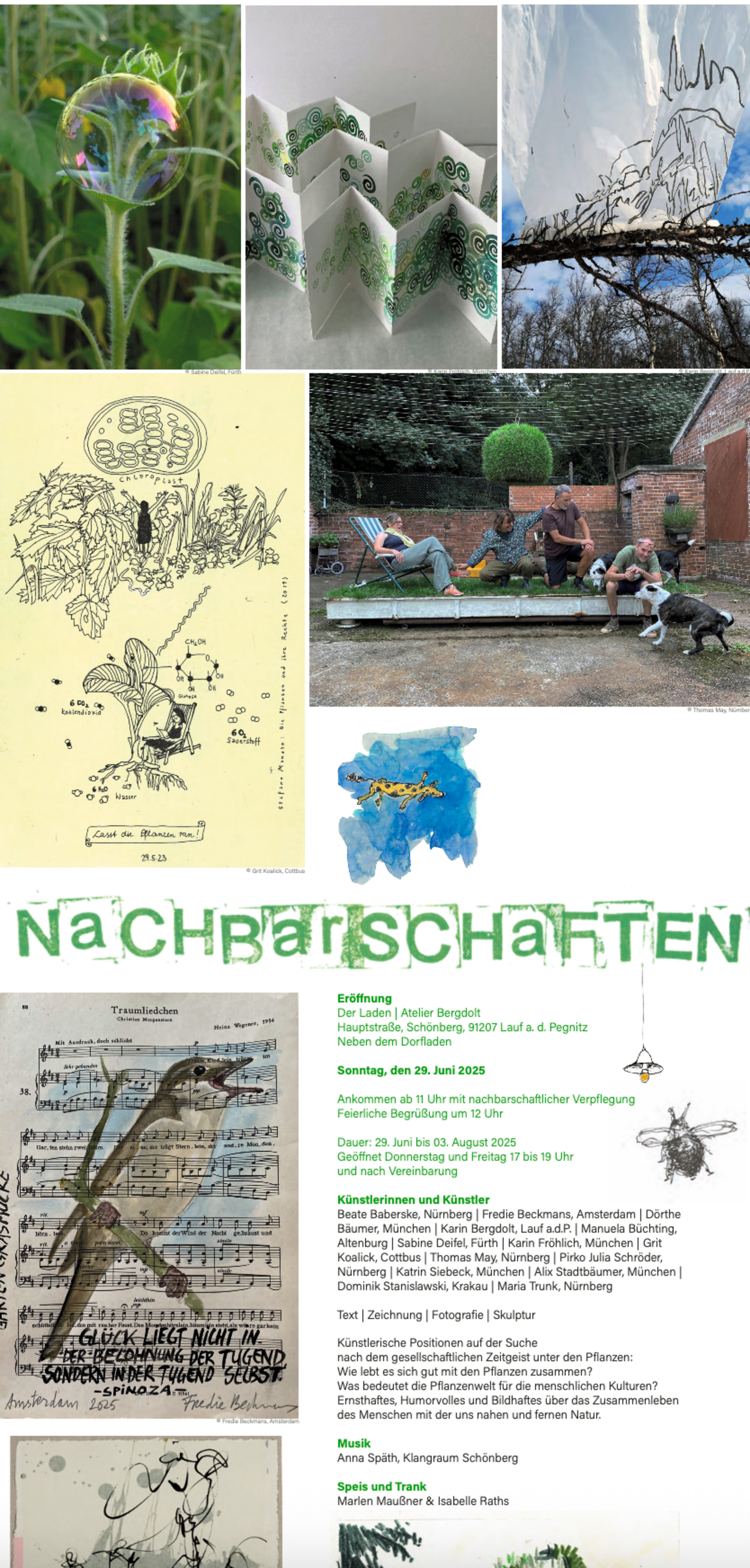 Einladungsplakat (Ausschnitt) Gestaltung: Karin Bergdolt